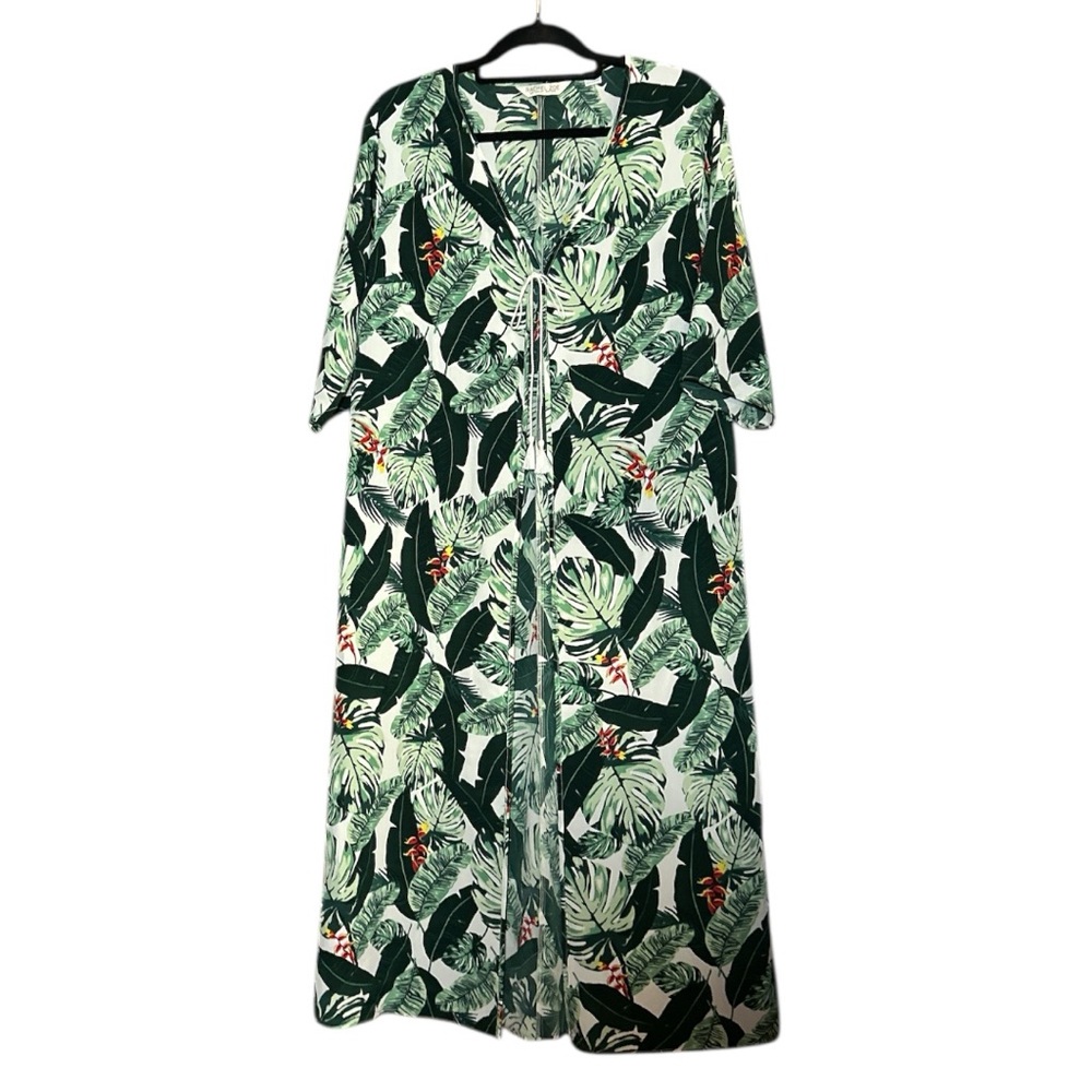 Rachel Zoe Collection Palm Print Duster - Picture 5 of 9
